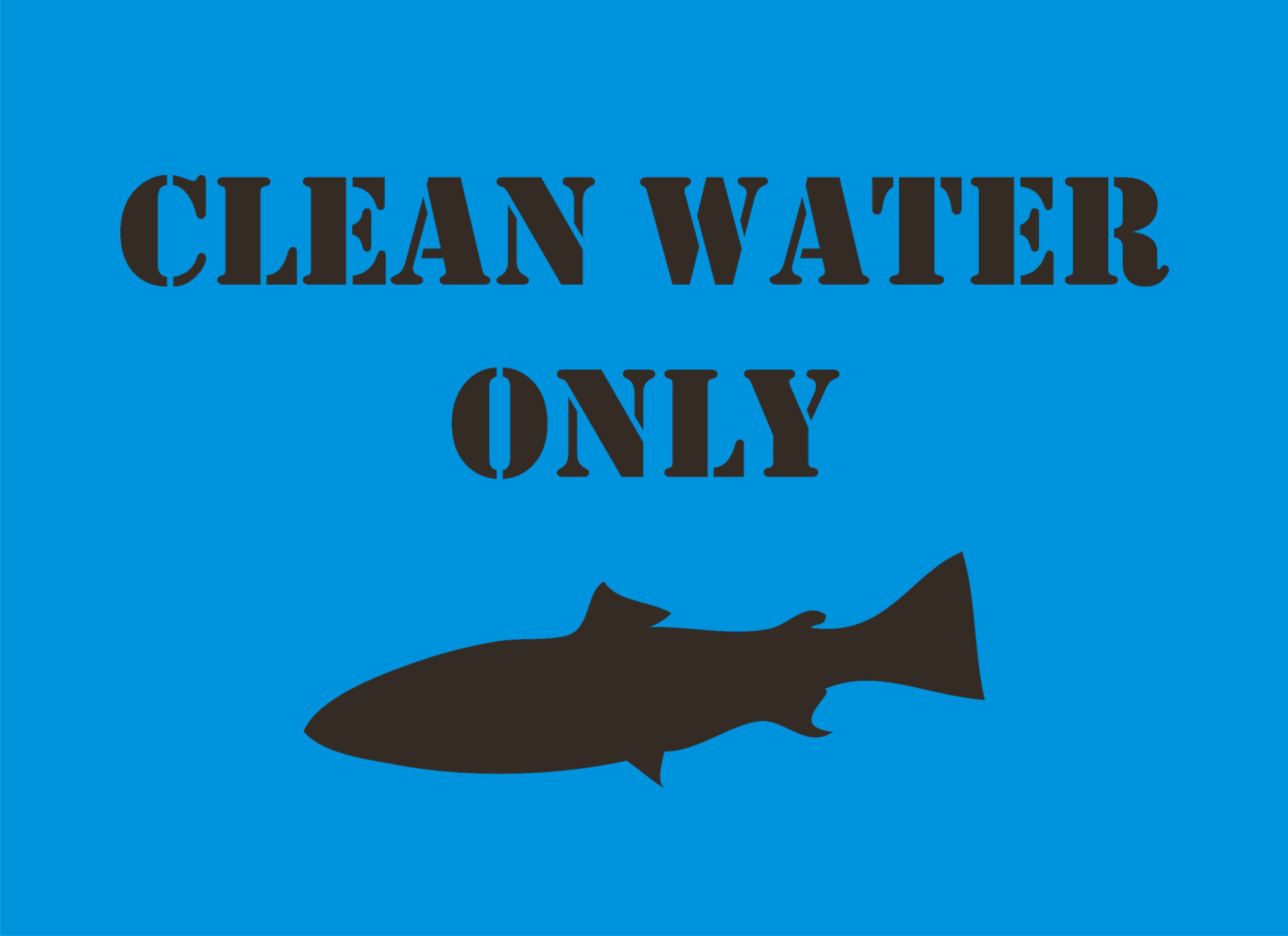 CLEAN WATE ONLY-fish