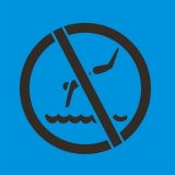 NO SWIMING symbol